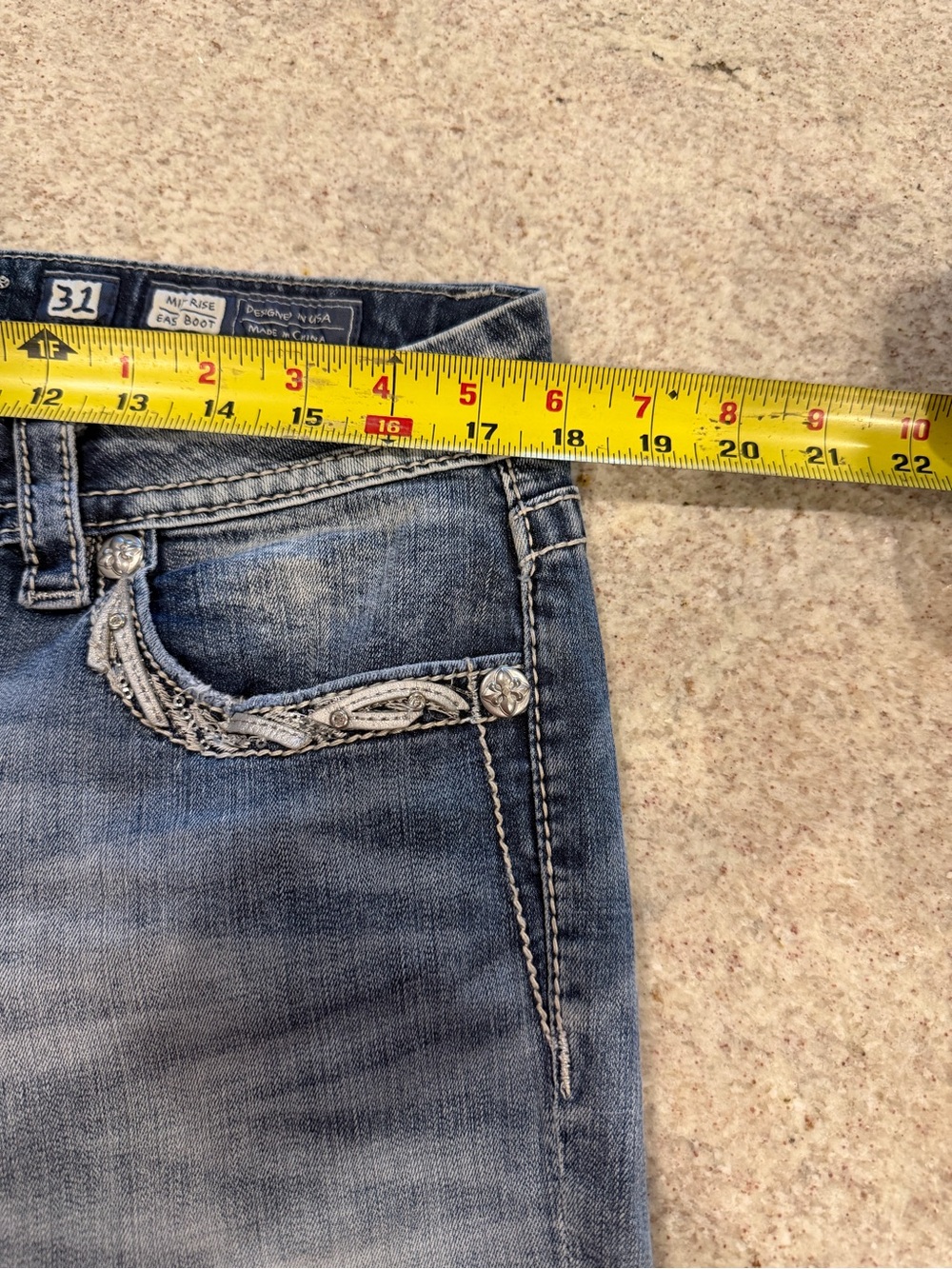 Miss Me Women's Light Blue Bootcut Jeans - Picture 12 of 13